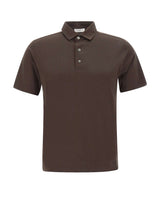 DIKTAT Polo in cotone Supima BROWN Uomo 