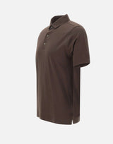 DIKTAT Polo in cotone Supima BROWN Uomo 