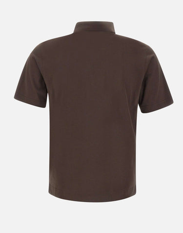 DIKTAT Polo in cotone Supima BROWN Uomo 