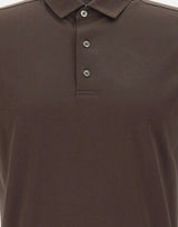 DIKTAT Polo in cotone Supima BROWN Uomo 
