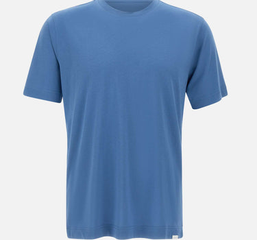 DIKTAT T-shirt in cotone Supima Light Blue Uomo 