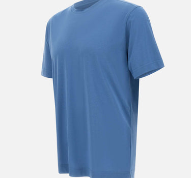 DIKTAT T-shirt in cotone Supima Light Blue Uomo 