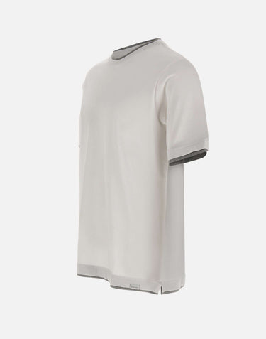 T-shirt in cotone Supima DK17105 BIANCO DIKTAT 