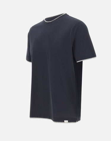 T-shirt in cotone Supima DK17105 BLUE DIKTAT 