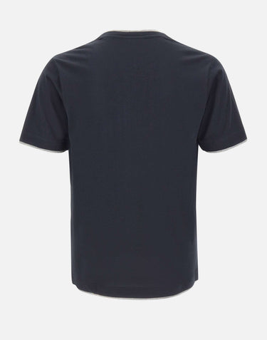 T-shirt in cotone Supima DK17105 BLUE DIKTAT 