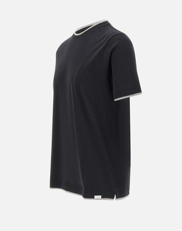 T-shirt in cotone Supima DK17105 NERO DIKTAT 