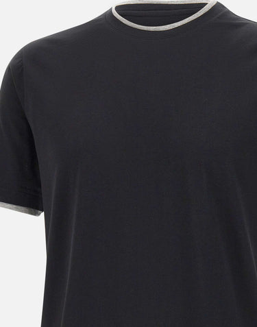 T-shirt in cotone Supima DK17105 NERO DIKTAT 