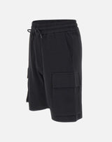 DIKTAT Bermuda in interlock di cotone con tasconi BLACK Uomo 