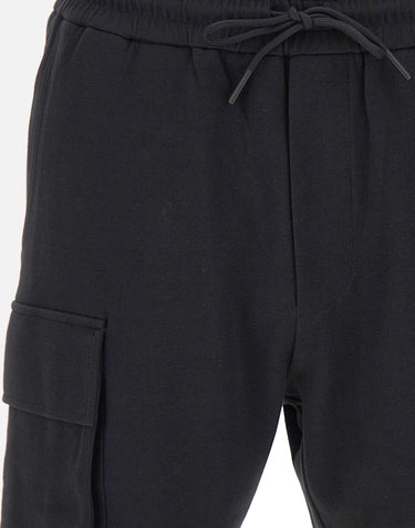 DIKTAT Bermuda in interlock di cotone con tasconi BLACK Uomo 