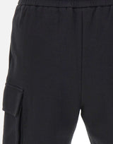 DIKTAT Bermuda in interlock di cotone con tasconi BLACK Uomo 
