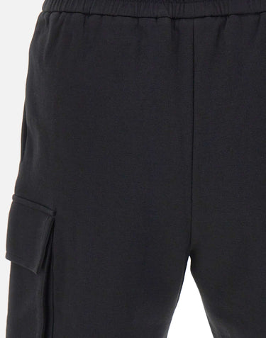 DIKTAT Bermuda in interlock di cotone con tasconi BLACK Uomo 