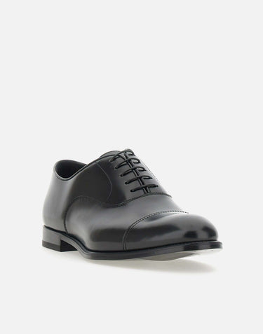DOUCAL'S Stringate  in pelle spazzolata BLACK Uomo 