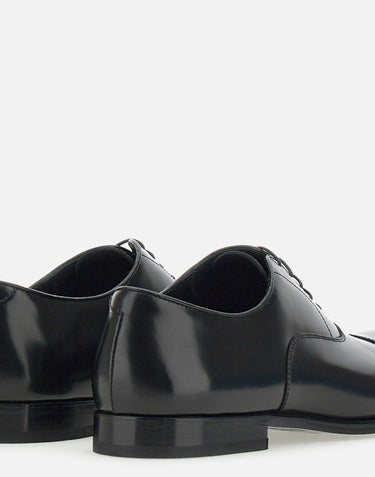 DOUCAL'S Stringate  in pelle spazzolata BLACK Uomo 