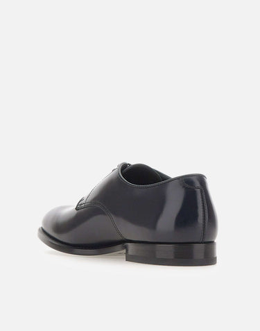 DOUCAL'S Stringate in pelle spazzolata BLUE Uomo 