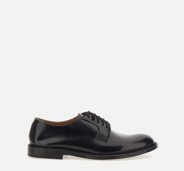 DOUCAL'S Stringate "Horse" in pelle BLACK Uomo 