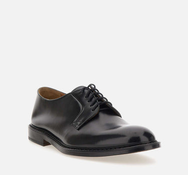DOUCAL'S Stringate "Horse" in pelle BLACK Uomo 