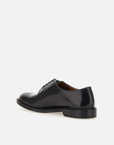 DOUCAL'S Stringate "Horse" in pelle BLACK Uomo 