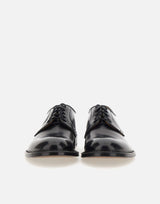 DOUCAL'S Stringate "Horse" in pelle BLACK Uomo 