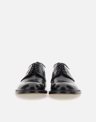 DOUCAL'S Stringate "Horse" in pelle BLACK Uomo 