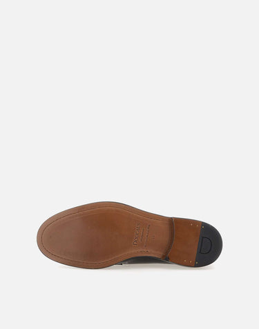 DOUCAL'S Stringate "Horse" in pelle BLACK Uomo 