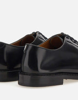 DOUCAL'S Stringate "Horse" in pelle BLACK Uomo 