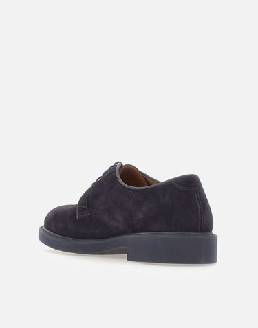 DOUCAL'S Stringate in pelle scamosciata BLUE Uomo 