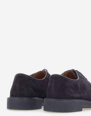 DOUCAL'S Stringate in pelle scamosciata BLUE Uomo 