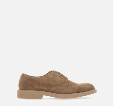 DOUCAL'S Stringate in pelle scamosciata BROWN Uomo 