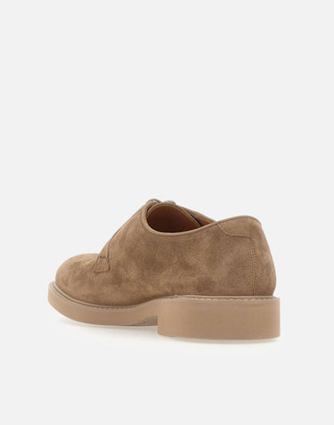 DOUCAL'S Stringate in pelle scamosciata BROWN Uomo 