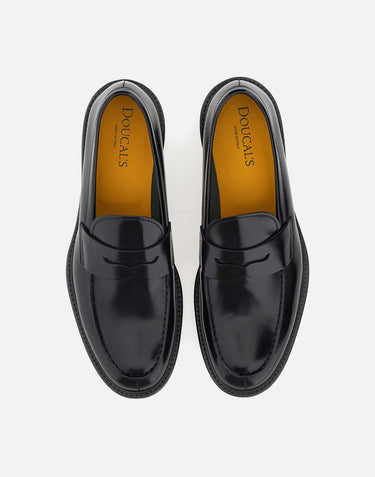 DOUCAL'S Mocassino "Horse" in pelle BLACK Uomo 