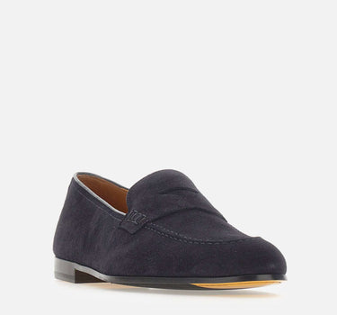 DOUCAL'S Mocassini Penny in pelle scamosciata BLUE Uomo 