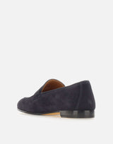 DOUCAL'S Mocassini Penny in pelle scamosciata BLUE Uomo 
