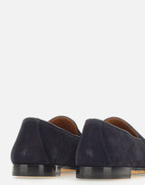 DOUCAL'S Mocassini Penny in pelle scamosciata BLUE Uomo 