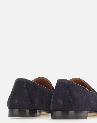 DOUCAL'S Mocassini Penny in pelle scamosciata BLUE Uomo 