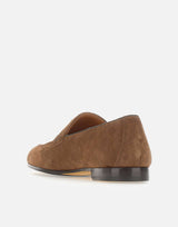 DOUCAL'S Mocassini Penny in pelle scamosciata BROWN Uomo 