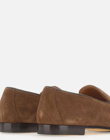 DOUCAL'S Mocassini Penny in pelle scamosciata BROWN Uomo 