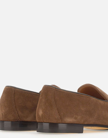 DOUCAL'S Mocassini Penny in pelle scamosciata BROWN Uomo 