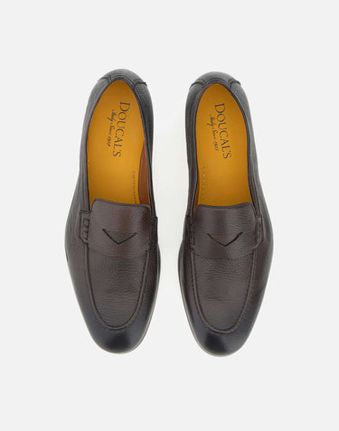DOUCAL'S Mocassini in pelle BROWN Uomo 