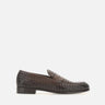 DOUCAL'S Mocassini in pelle intrecciata BROWN Uomo 