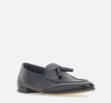 DOUCAL'S Mocassini in pelle con nappine BLUE Uomo 