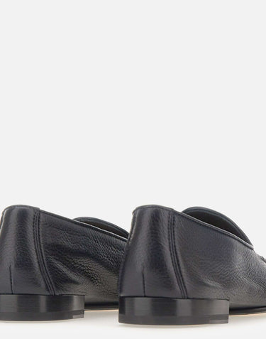 DOUCAL'S Mocassini in pelle con nappine BLUE Uomo 