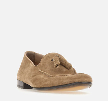 DOUCAL'S Mocassini in suede con nappine BROWN Uomo 