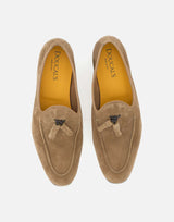 DOUCAL'S Mocassini in suede con nappine BROWN Uomo 