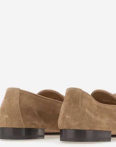 DOUCAL'S Mocassini in suede con nappine BROWN Uomo 