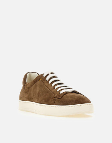 DOUCAL'S Sneakers in pelle scamosciata BROWN Uomo 