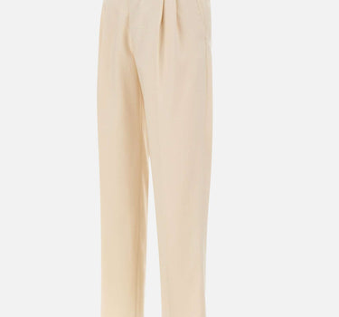 DROLE DE MONSIEUR Pantaloni da golf in viscosa WHITE Uomo 