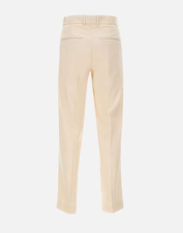 DROLE DE MONSIEUR Pantaloni da golf in viscosa WHITE Uomo 