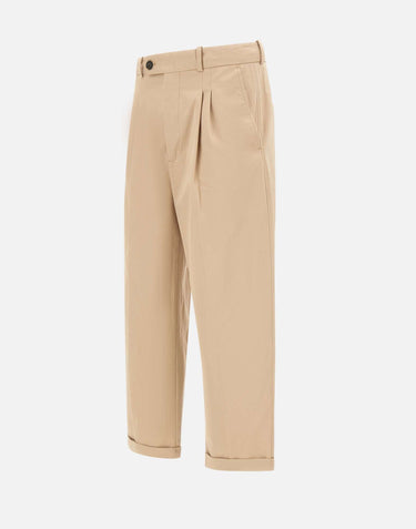 DROLE DE MONSIEUR "Pantalon Cropped  à Plis" BEIGE Uomo 