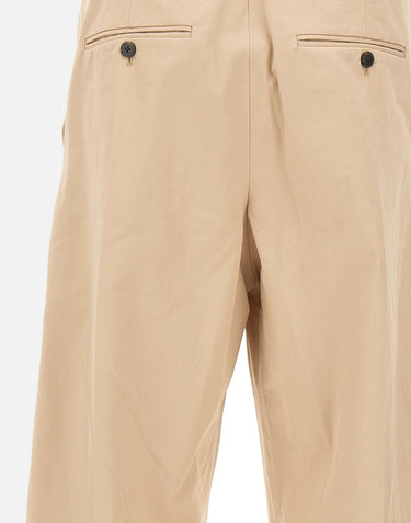 DROLE DE MONSIEUR "Pantalon Cropped  à Plis" BEIGE Uomo 