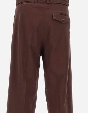 Pantaloni ampi in viscosa BP203 VI029BN DROLE DE MONSIEUR 